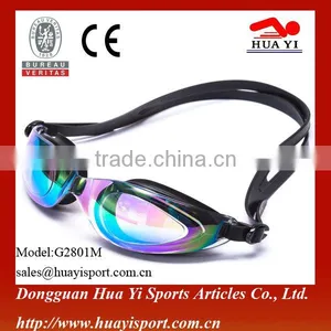 Mirror Coated Wholesales Durable Silicone Swimming Goggles thumbnail-1
