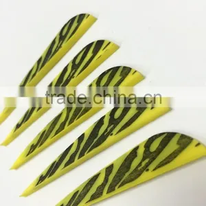 3inch HP Striped Plastic Vanes Archery Rubber Vanes thumbnail-3