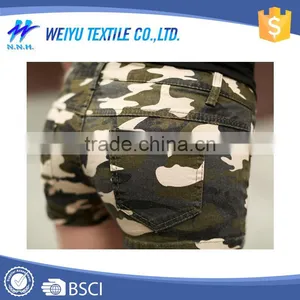 Camouflage Cotton Women Cargo Short Pants thumbnail-3