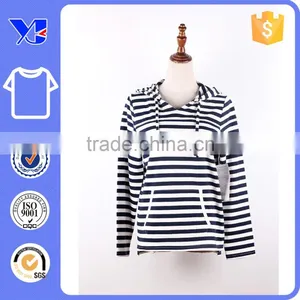 Sporters Comfortable Wear Opening Functional Pocket Fleece Stripe Hoodie thumbnail-1
