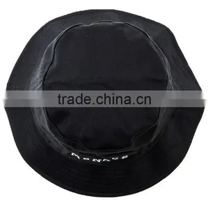 2015 New Design OEM 100% Cotton Black Bucket Hat thumbnail-6