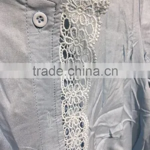 GZY Stock Summer Cotton Clothing Women Blouse thumbnail-4