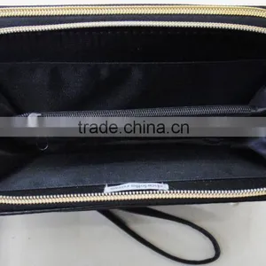 Fashion Hot High Quality pu Leather Rivets Zipper Wallet thumbnail-3