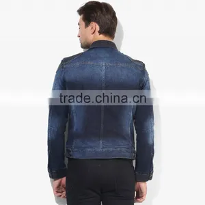 Wholesale Winter Mens Denim Jacket for Outdoor of Good Quality thumbnail-3