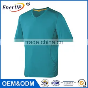 Wholesale Blank Slim Fit 100% Polyester Man Sport t Shirt thumbnail-3