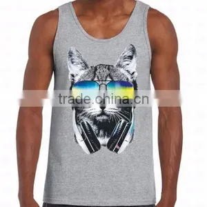 Custom Men and Women Cotton Printing Tank Top thumbnail-3