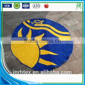 Custom Design Print 100% Cotton Round Beach Towels thumbnail-5