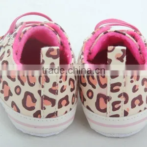 New Famous Brand First Walkers Baby Shoes Newborn Leopard Print Canvas Infant Shoes thumbnail-6