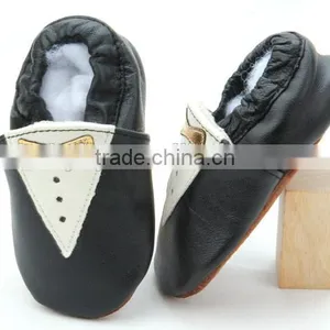 Wholesale Baby Shoes Soft Sheepskin Girl Boy Leather Baby Dress thumbnail-3