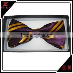Fashion Men's Bow Tie With Stripes and Grid thumbnail-1