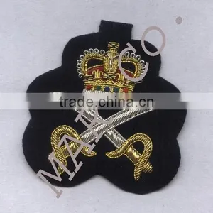 Hand Embroidery Crown & Sabres Badge thumbnail-1