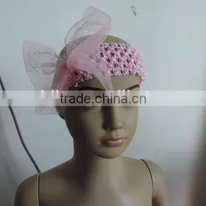Baby Girl Reseau Hairband Bowknot Chiffon Lace Kids Adjustable Elastic Headband Wholesale thumbnail-1