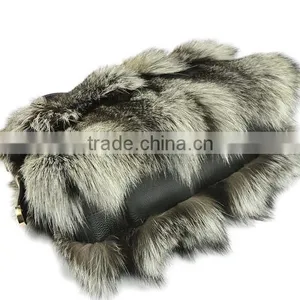 2016 New Arrival Fashion Bags Color Genuine Fox Fur Leather Women Handbag thumbnail-5