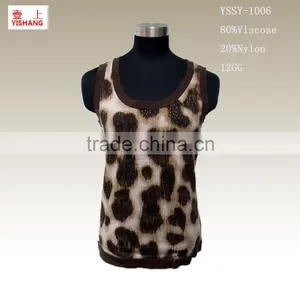 Print Sweater 80%Viscose 20%Nylon Fashion Lady Top Sweater thumbnail-1