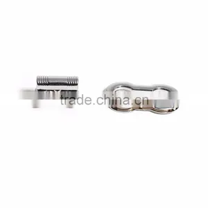Zinc Based Alloy Purse Twist Turn Lock Silver Tone 44mm(1 6/8") x 23mm( 7/8"), 1 Set thumbnail-2