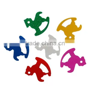 PVC Confetti Party Decoration Baby Shower Rocking Horse At Random thumbnail-3