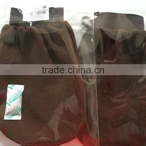 High Quality 150D Gsm140 100% Viscose Moroccan SPA Gloves With High Elastic Band Factory Price thumbnail-1