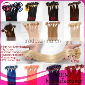 Xuchang Hair Factory Wholesale Price Remy U Tip Keratin Human Hair Extension, 100 Human Hair Extension Wholesale In The Stock thumbnail-1