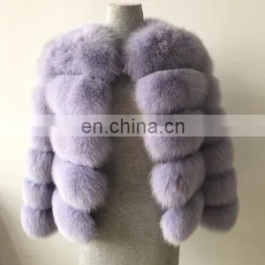 2017 Genuine Fox Fur Jacket Outwear Fur Garment thumbnail-1