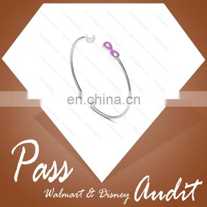Cheap Wholesale Stainless Steel Infinity Women's Cuff Bangles Bracelets Jewelry Gifts thumbnail-1