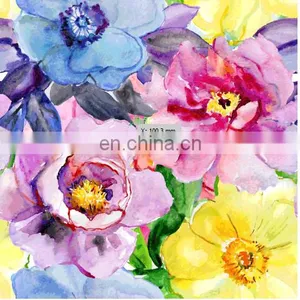 Various Digital Printing 100%Silk Crepe Satin Fabric Customized Pattern thumbnail-1