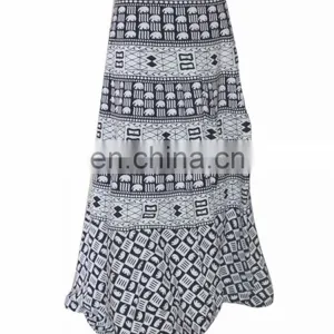 Long Wrap Around Skirt Indian Sarong Wrap Around Summer Hippie Beach Boho Cotton Wrap Around Skirt Dress Hippie Boho Women Wears thumbnail-1