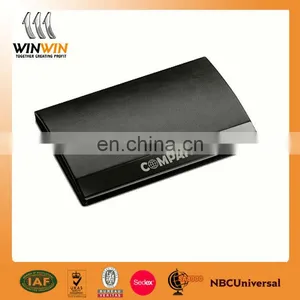 Cheap Business Card Holder/black Name Card Holder/metal Card Holder With Leather thumbnail-1