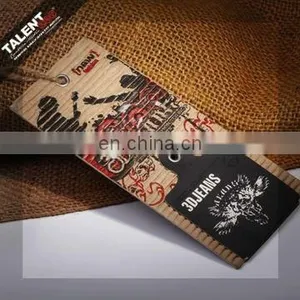 Custom New Jeans Paper Printed Swing Tag for Garment thumbnail-1
