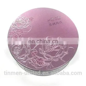 Nice Purple Metal Tin Cake Box thumbnail-1