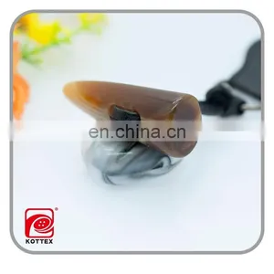 Normal 4-5CM 2 Holes Brown Imitation Horn Color Polyester Resin Coat Toggle Button Has Rope And Leather thumbnail-3