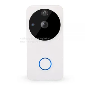 2018 Hotsale Megapixel 720P WIFI Smart Doorbell With Indoor Ring Support 32GSD APP Remote Watch Two Way Voice thumbnail-1