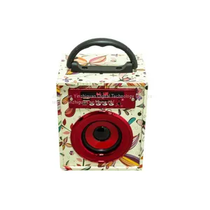 Mini Portable Wireless Bluetooth Speaker USB TF Card FM Square Music Box thumbnail-3