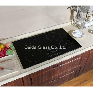 Customized High Quality 8mm Thickness Topcover Black Ceramic Glass for Stove thumbnail-2