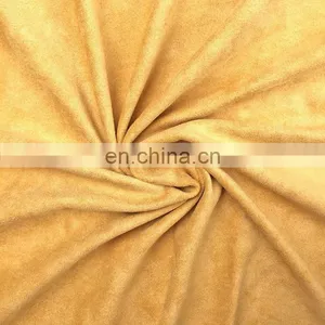 Customized Weft Knitted Suede Garment Fabric Four Ways Stretch Brushed Suede Fabric thumbnail-2