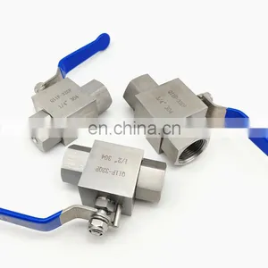 304 Stainless Steel High Pressure Ball Valve 2 Points 4 Points Hydraulic Inner Wire Valve thumbnail-5