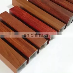 Shengxin Wood Grain Aluminum Tube 6063 T6 for Building and Decoration thumbnail-1