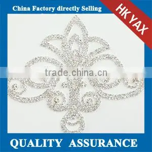 Fashion Rhinestone Triming Crystal,Crystal Rhinestone Trimming Silver Base Dress Chain and Trims for Dress Belt Bride Necklace thumbnail-6
