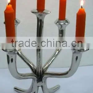 Aluminum Wedding Candelabra With Silver Finish thumbnail-2