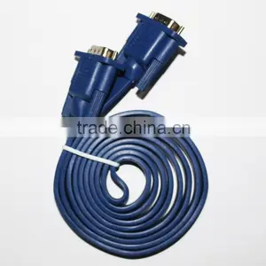 High Speed 15pin Male to Male Flat Vga Cable 8m, Computer Monitors Cable Supplier's Choice thumbnail-3