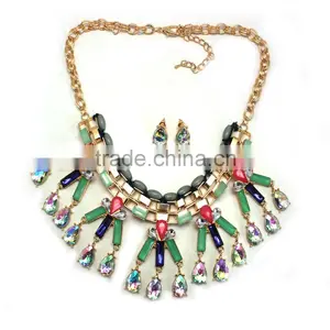 2015 Wholesale Factory Popular Cheap Resin Flowers for Jewelry, Fashion African Beads Jewelry Set thumbnail-5