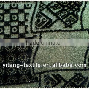 Gold Stamping Flock Fabric for Fress ,garments thumbnail-1