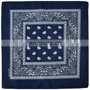 Wholesale Multifunctional Outdoor Sport Cycling Square Headband Bandanas Paisley Pattern Cowboy Scarf Cotton Bandana thumbnail-4