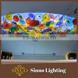 Glass Ceiling Lamps Hand Blown Clear Glass Balls thumbnail-1