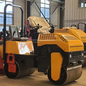 Double Steel Wheel 3 Ton Roller Roller Hydraulic Double Steel Wheel Drive Small Roller Asphalt Compaction Machine thumbnail-4