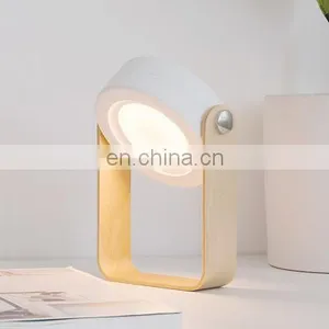 Study Room Portable Lantern Table Lamp LED 3D Dimmable Night Light For Home Decoration thumbnail-1