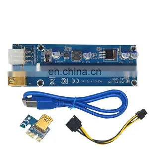 Ver009s Plus 8 Capacitor Riser Graphics Card Extension Adapter Cable Pcie1x to 16X Graphics Card Adapter Board thumbnail-2