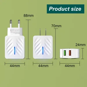 USB Fast Charger 20W Quick Charge 2 in 1 Adaptor For IPhone 13 12 Pro Max For Samsung QC 3.0 Mobile Phone Charger thumbnail-5