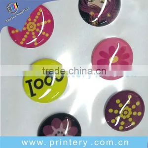 Fashionable Round 3d Clear Epoxy Stickers thumbnail-1