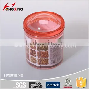 500ml Cylindrical Shaped Plastic Seal Canister With Lids thumbnail-3