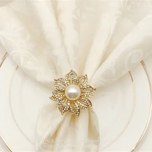 Wedding Napkin Rings Snowflake Metal Napkin Holder Silver Xmas Napkin Buckle for Holiday Party Dinner thumbnail-3